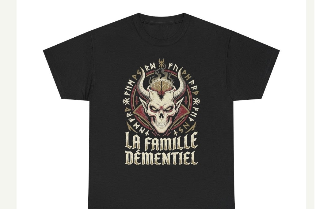 T-shirt Dark Fantasy-La Famille Démentiel : démoniaque