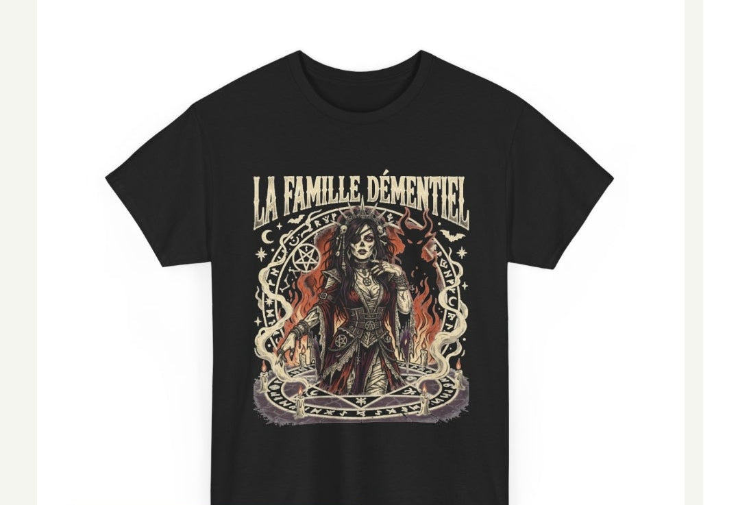 T-shirt Dark Fantasy-La Famille Démentiel : Rituel libération