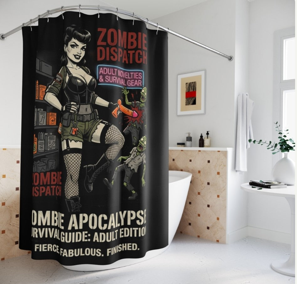 Rideau douche dark Fantasy-La Famille Démentiel : dispatcher dans boutique erotique 18