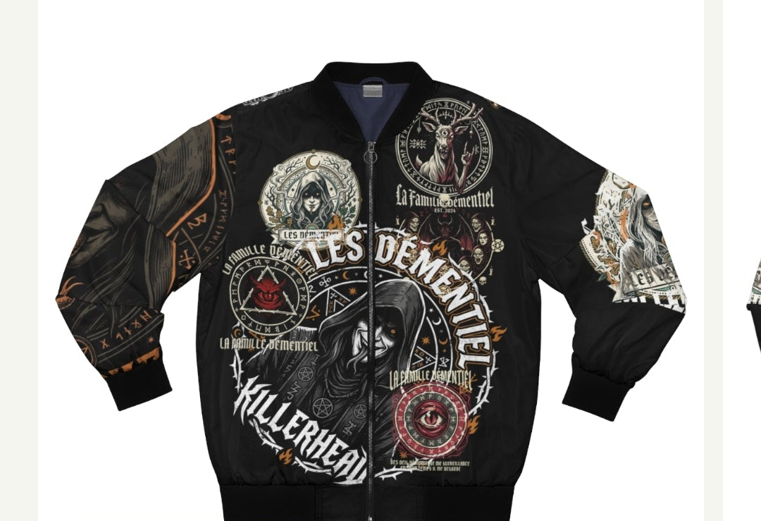 Manteau Bomber-Dark Fantasy-La Famille Démentiel : KILLERHEAD