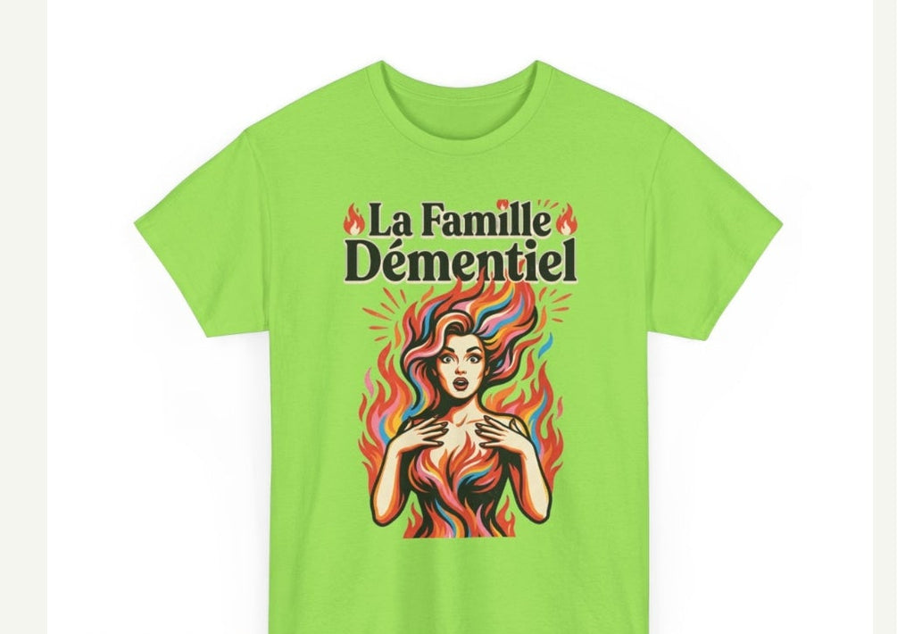 T-shirt Fantasy-La Famille Démentiel: Féminin Feu