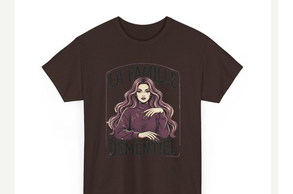 T-shirt stylé illustrer-La Famille Démentiel : autoportrait féminin