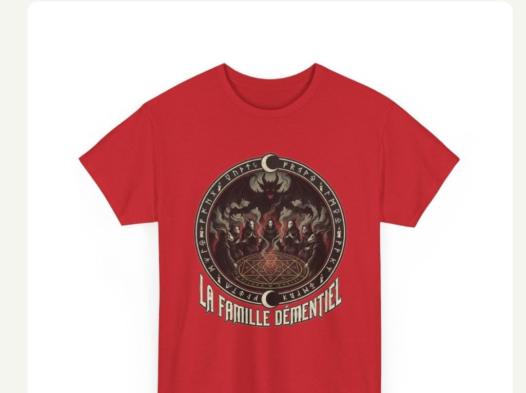 T-shirt Dark Fantasy-La Famille Démentiel :invocation